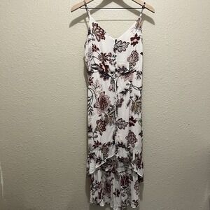 Sanctuary Palm Springs Floral High-Low Dress Women XS Boho Festival Hippie Beach